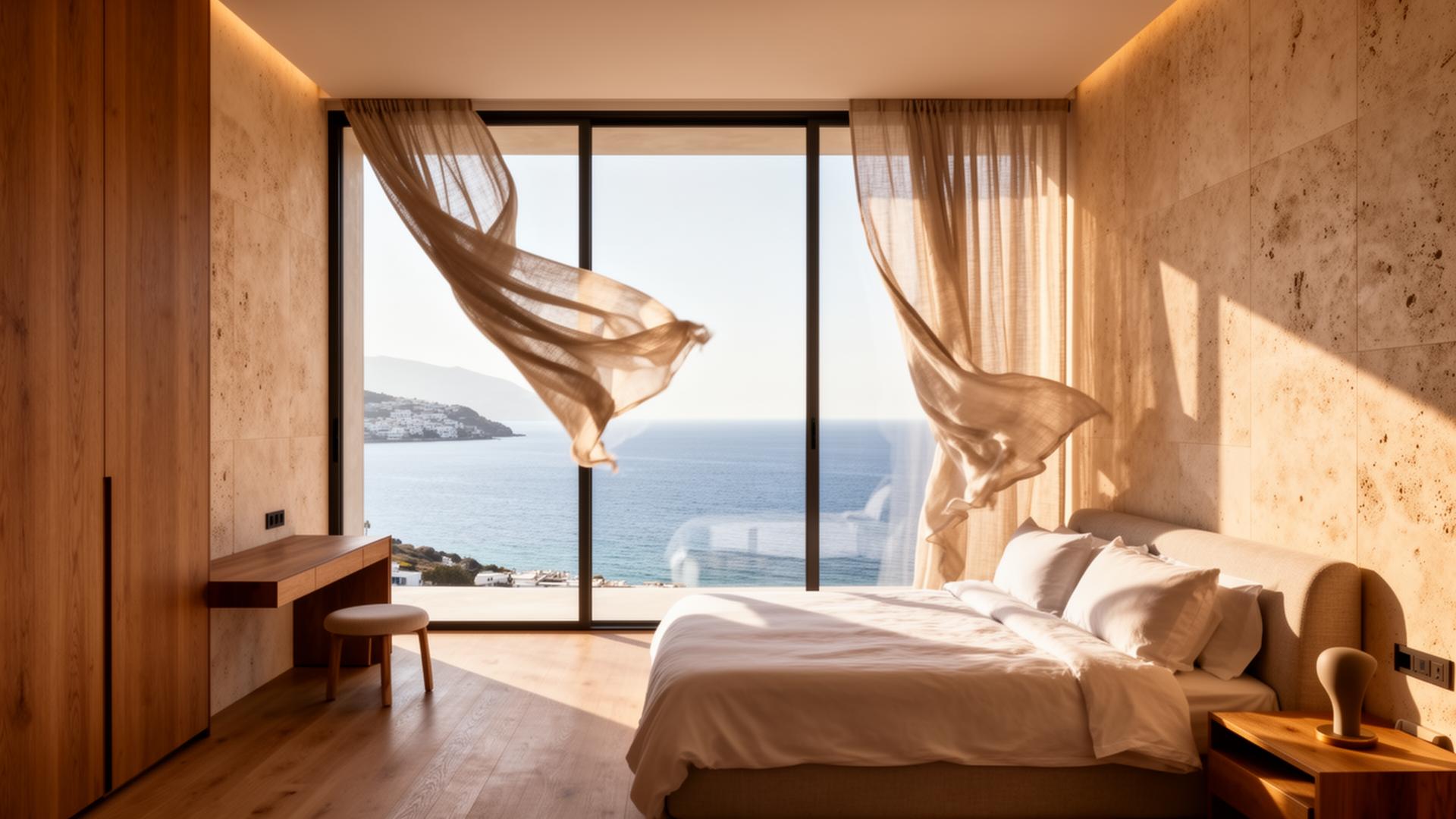 Luxury suite overlooking the Aegean